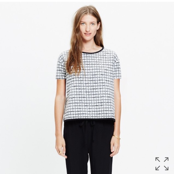 Madewell Tops - Like New Madewell brushed windowpane top